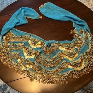 Women’s Belly Dancing Beaded Coin Skirt